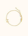 Script letter bracelet