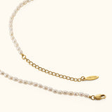 Micro pearl necklace