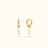 Mini pearl hoops