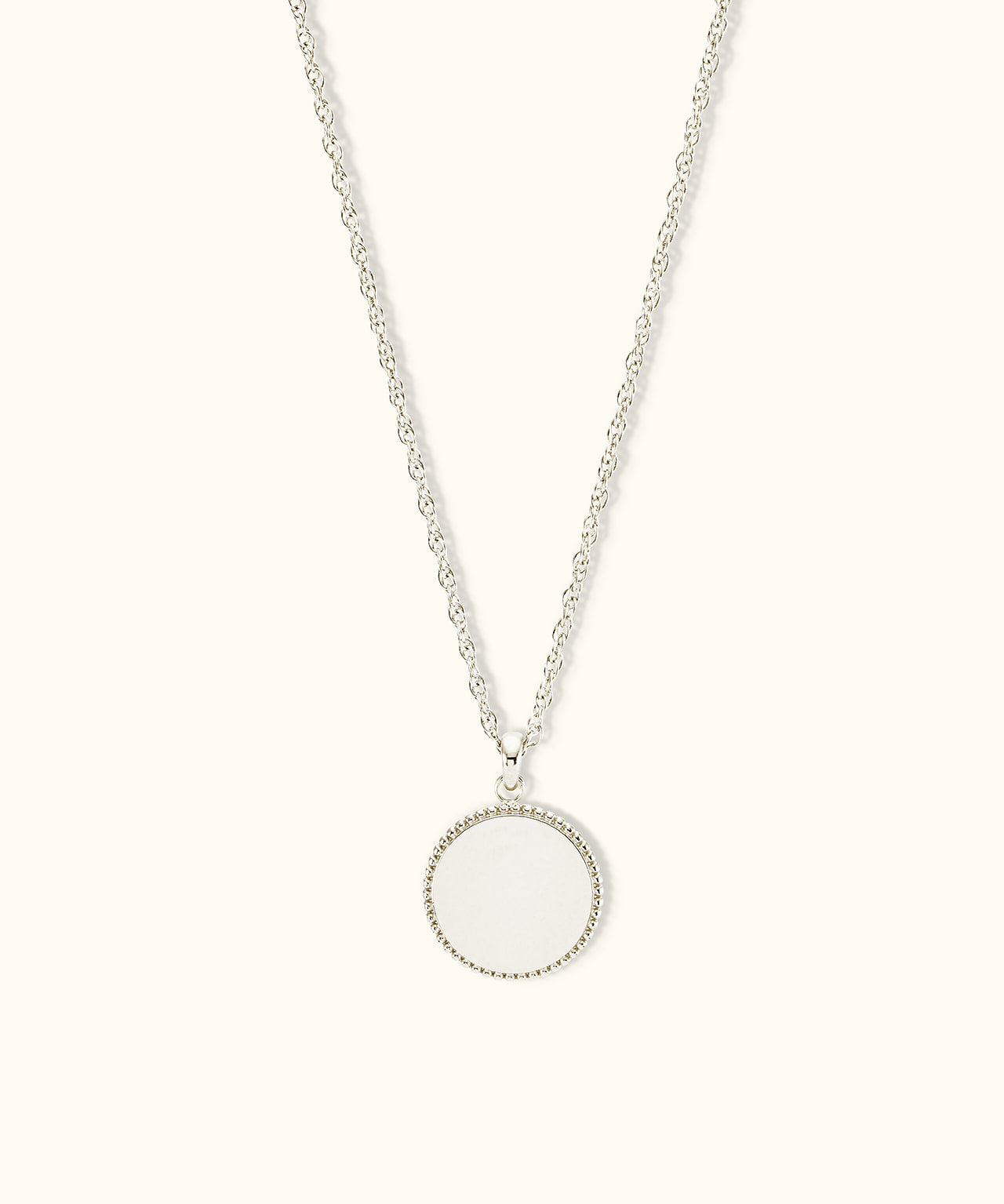 Engravable coin necklace