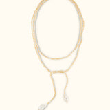 Pearl wrap necklace