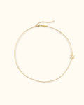 Script letter necklace