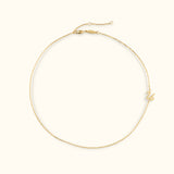 Script letter necklace