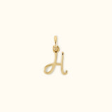 Cursive letter charms