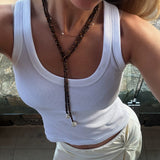 Pearl wrap necklace