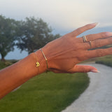 Script letter bracelet