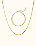 Soft snake set gold