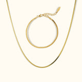 Soft snake set gold