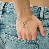 Fine link bracelet