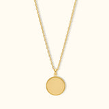 Engravable coin necklace